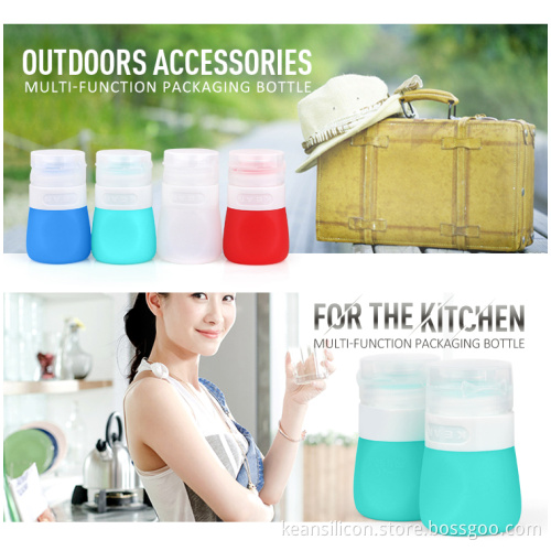2016 KEAN Silicone baby food jars in bulk salad pet food Set Cosmetics Jars